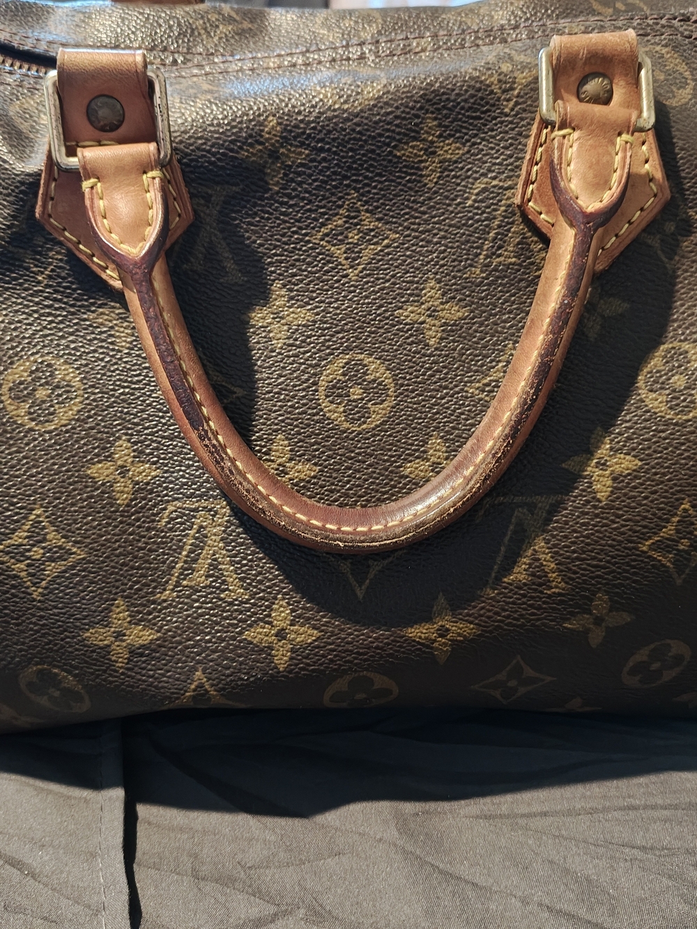 Louis Vuitton Brown Monogram Canvas Top-Handle Bag